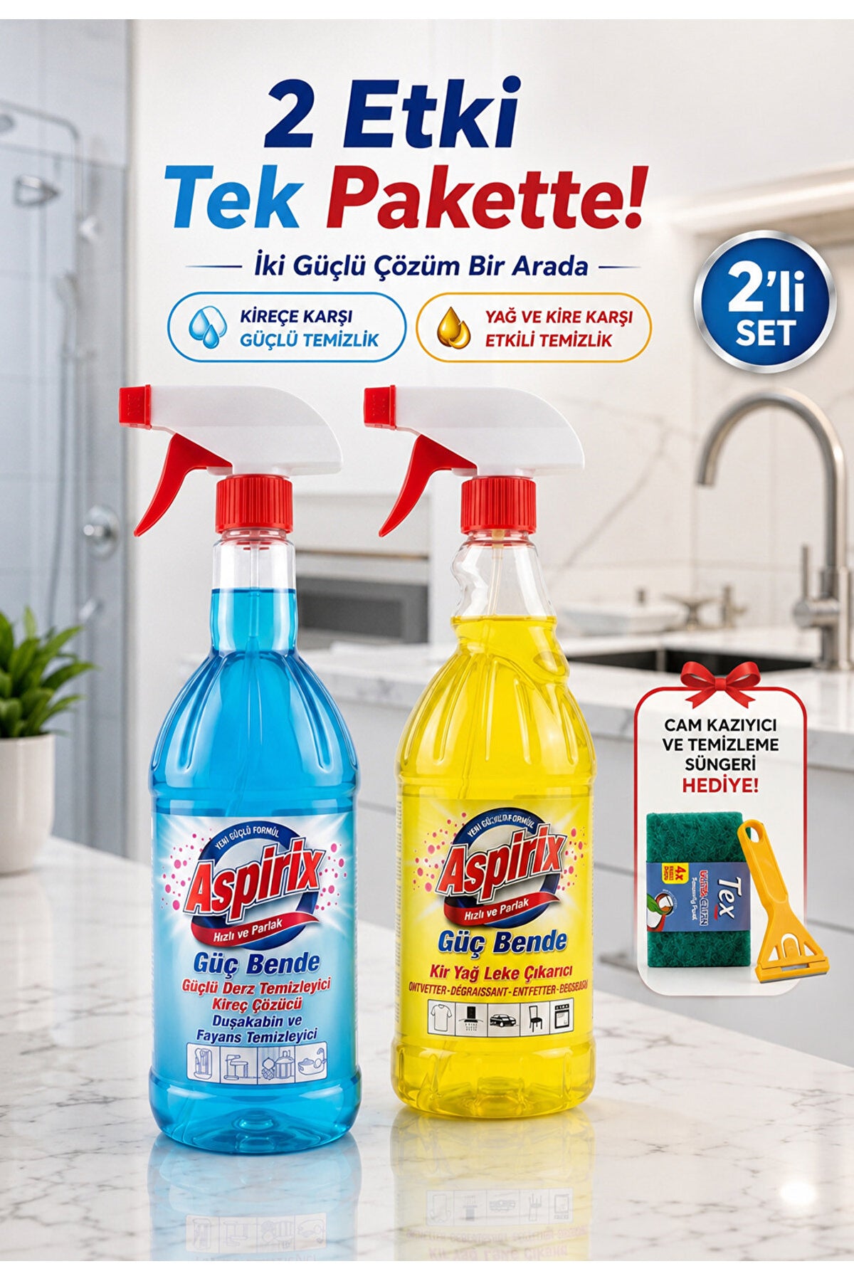 Tex Sarı ve Mavi Güç Set