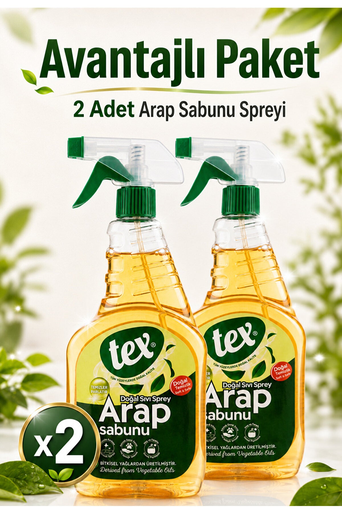 Tex Doğal Sıvı Sprey Arap Sabunu